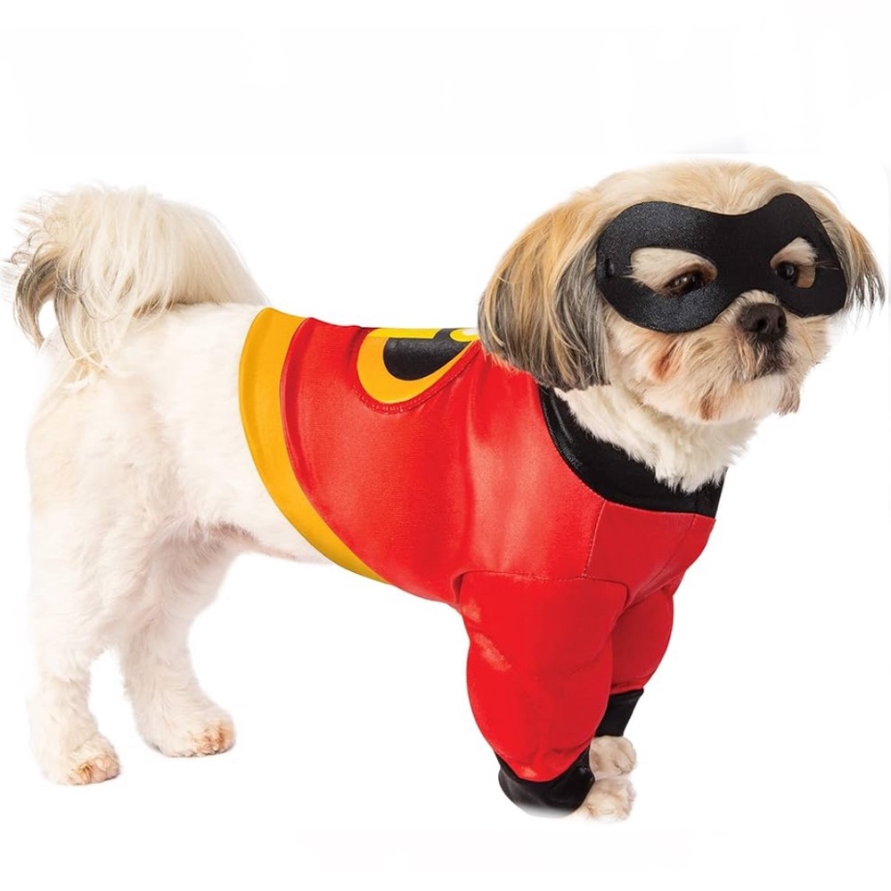 Disney Incredibles 2 Costume for Pets Small Dog / Cats Size SMALL Shirt & Mask
